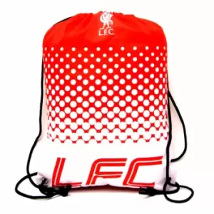 Liverpool FC Official Football Crest Design Fade Gym Bag (One Size) (Red/White)