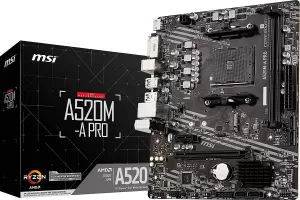 MSI A520MA Pro AMD Socket AM4 Motherboard