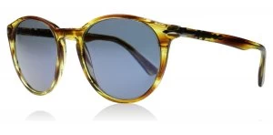 Persol PO3152S Sunglasses Striped Brown / Yellow 904356 52mm
