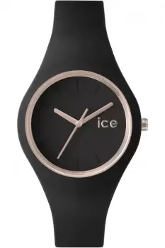 Ladies Ice-Watch ice Glam Rose Gold Black small Watch ICE.GL.BRG.S.S.14