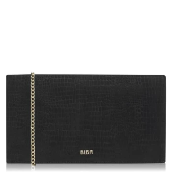 Biba Biba Fold Over Chain Clutch Bag - Black