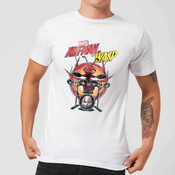Marvel Drummer Ant Mens T-Shirt - White - XS