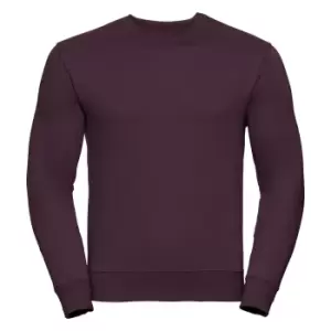 Russell Mens Authentic Sweatshirt (Slimmer Cut) (3XL) (Burgundy)