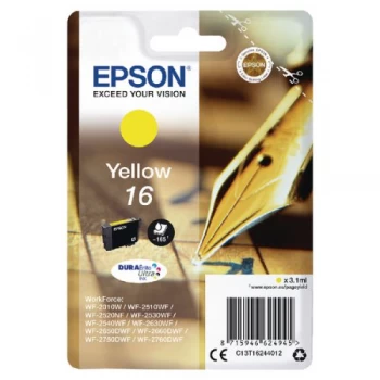 Epson Pen and Crossword 16 Yellow Ink Cartridge