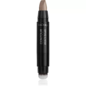 IsaDora Stick'n Brush Controur Countour Stick with Brush Shade 30 Cool Beige