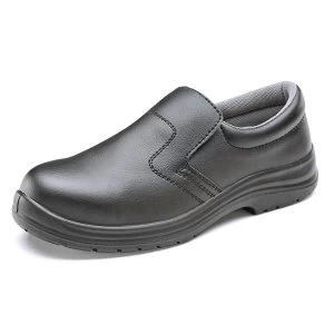 Click Footwear Slip on Shoes Micro Fibre Size 4 Black Ref CF83304 Up
