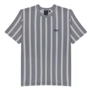Nicce Coast Stripe T Shirt - Blue