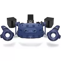 HTC VIVE PRO EYE Eye Tracking Room Scale VR Headset Bundle Including Controllers and Base Stations