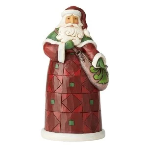 Be A Blessing Ease A Burden Santa with Satchel Figurine