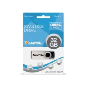 xlyne 177532-2 USB flash drive 32GB USB Type-A 2.0 Black,Silver