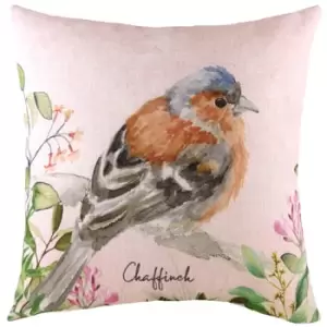 Chaffinch Printed Cushion Multicolour, Multicolour / 43 x 43cm / Polyester Filled