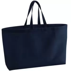 Canvas Oversized Tote Bag (One Size) (French Navy) - Westford Mill
