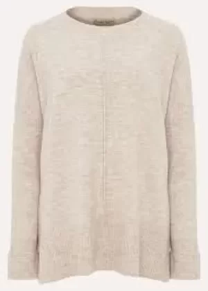 Phase Eight Neutral Everleigh Exposed Seam Jumper - XS - natural