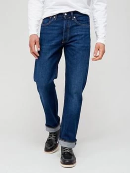Levis 501&reg; Original Straight Fit Jeans - Blue, Fresh Clean, Size 32, Inside Leg Long, Men