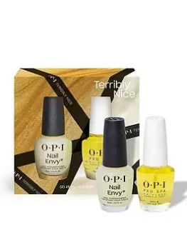 OPI Terribly Nice Holiday Collection, Treatment Power Duo Pack 2 x 15ml One Colour, Women
