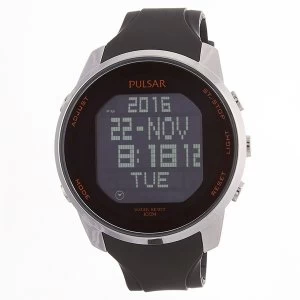 Pulsar PQ2049X1 Mens Digital Watch Black With Alarm 100M