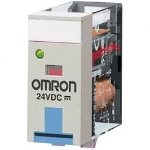 Plug in relay 24 Vdc 5 A 2 change overs Omron G2R