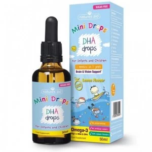 Natures Aid DHA Omega-3 Drops 3+ Months 50ml