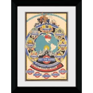 Transport For London Visit The Empire 2 50 x 70 Framed Collector Print