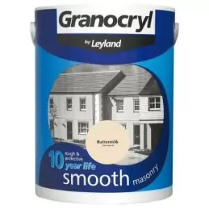 Granocryl Smooth Exterior Masonry Paint - 5L - Buttermilk - Buttermilk