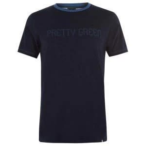 Pretty Green Courtney T-Shirt - Navy/Blue