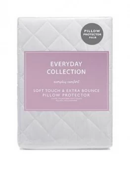 Everyday Collection Soft Touch and Extra Bounce Pillow Protector Pair