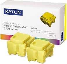 Pack of 2 Yellow Katun Solid Ink Sticks for ColorQube 8570