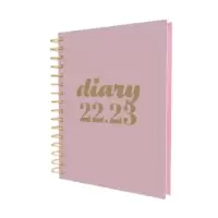 Collins Scandi A5 Day to Page Mid-Year Diary 2022/2023 - Pink 818068