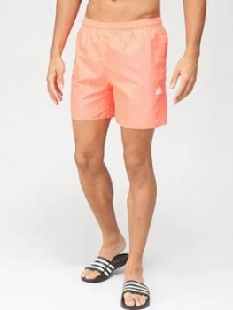 adidas Solid Swim Shorts - Pink, Size 46, Men