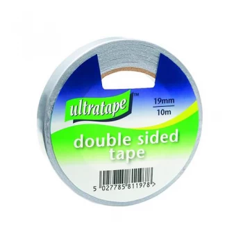 Double Sided Tape 19mmx10m 1 Roll Ultra Clear Pack of 12 DS01031910UL