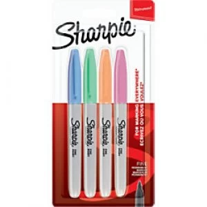 Sharpie Pastel Permanent Marker Fine Bullet Assorted Pack of 4