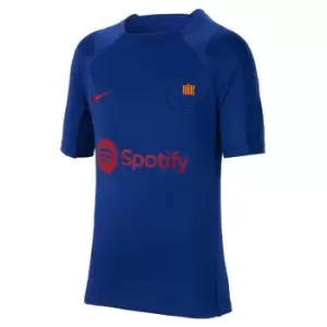 Nike Barcelona Strike Big Kids Nike Dri-FIT Knit Soccer Top - Blue