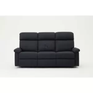Brody Dark Grey Manual Recliner 3 Seater Sofa