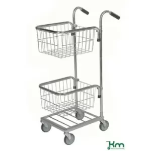 Slingsby Adjustable Mini Mail Distribution Trolleys With 2 Baskets