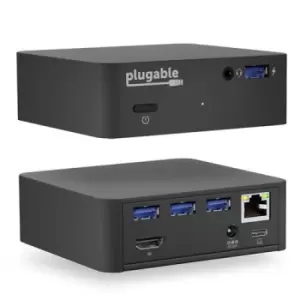 Plugable Technologies UD-CAM laptop dock/port replicator Docking USB 3.2 Gen 1 (3.1 Gen 1) Type-C Black