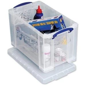 Really Useful 24L A4 Suspension File Box Clear