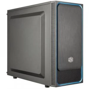 Cooler Master MasterBox E500L Midi tower PC casing Black, Blue Built-in fan