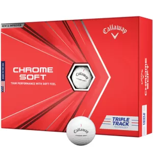 Callaway Chrome Soft 12 Golf Balls - Y Triple Track