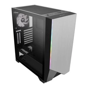 Thermaltake H550 TG ARGB Mid Tower 1 x USB 3.0 / 2 x USB 2.0 Tempered Glass Side Window Panel Silver Case with Addressable...