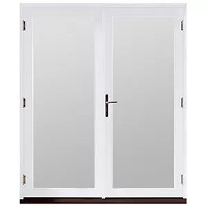 Jeld-wen Bedgebury Hardwood French Doors White Finish - 4ft