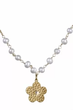 Shimla Jewellery Flower Necklace With Pearls and Cz JEWEL SH637