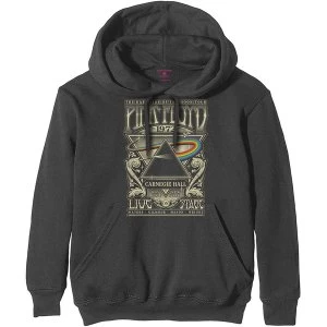 Pink Floyd - Carnegie Hall Poster Mens Small Pullover Hoodie - Charcoal Grey