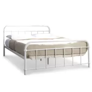 Crazy Price Beds Henley White Victorian Metal Double Bed