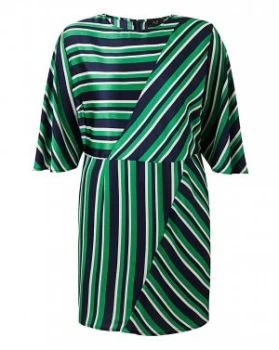 AX Paris Curve Stripe Asymmetric Dress