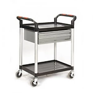 GPC Shelf Trolley Black Lifting Capacity Per Shelf: 75kg 460mm x 940mm x 750mm