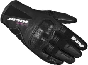 Spidi Charme 2 Ladies Motorcycle Gloves, black-white, Size L for Women, black-white, Size L for Women