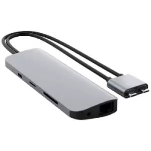 HYPER HD392-SILVER USB-C docking station Compatible with: Apple Built-in card reader