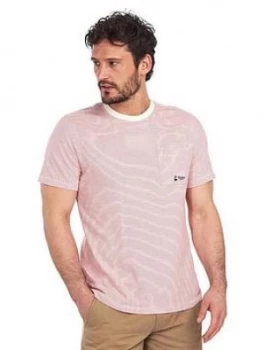 Barbour Creswell Stripe Pocket T-Shirt - Ecru