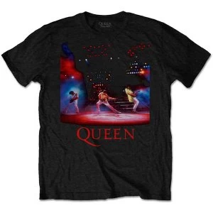 Queen - Live Shot Spotlight Mens Large T-Shirt - Black