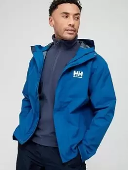 Helly Hansen Seven J Waterproof Hooded Jacket - Royal Blue, Royal Blue, Size S, Men